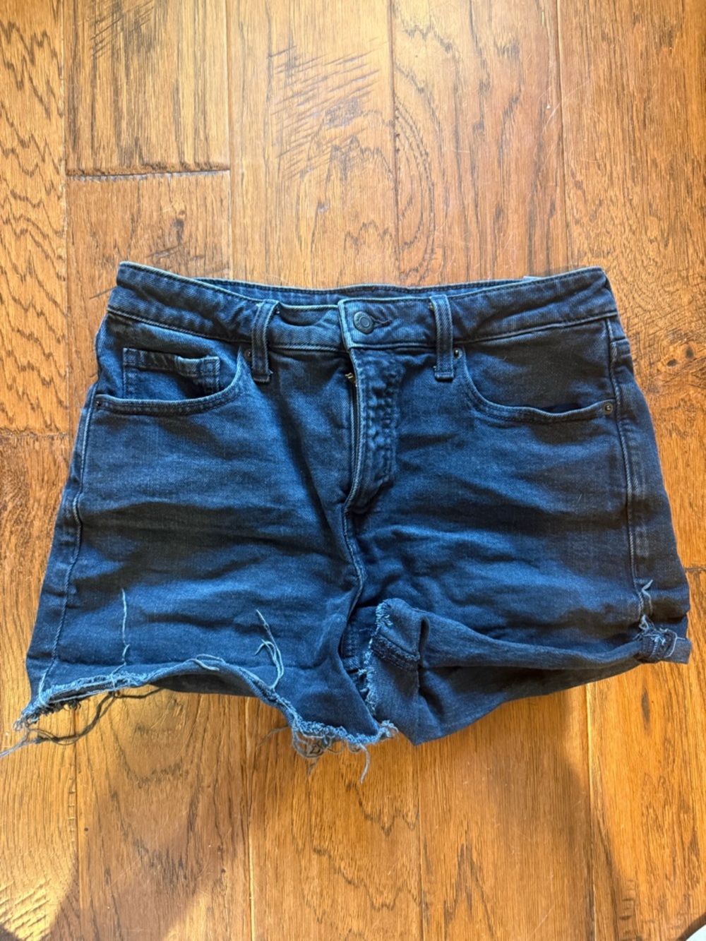 Black Women’s Denim Cutoff Shorts - Classic Casual